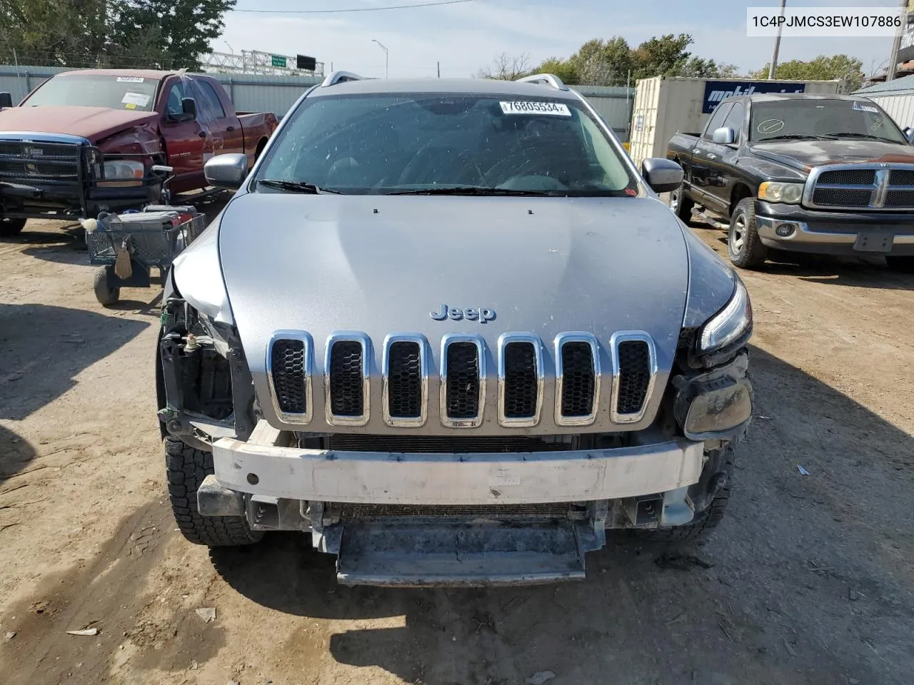 2014 Jeep Cherokee Latitude VIN: 1C4PJMCS3EW107886 Lot: 76805534