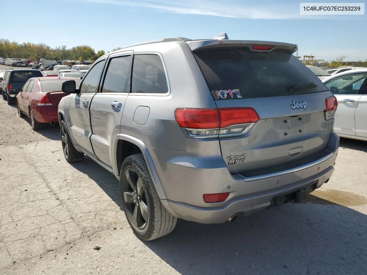 2014 Jeep Grand Cherokee Overland VIN: 1C4RJFCG7EC253239 Lot: 76815174