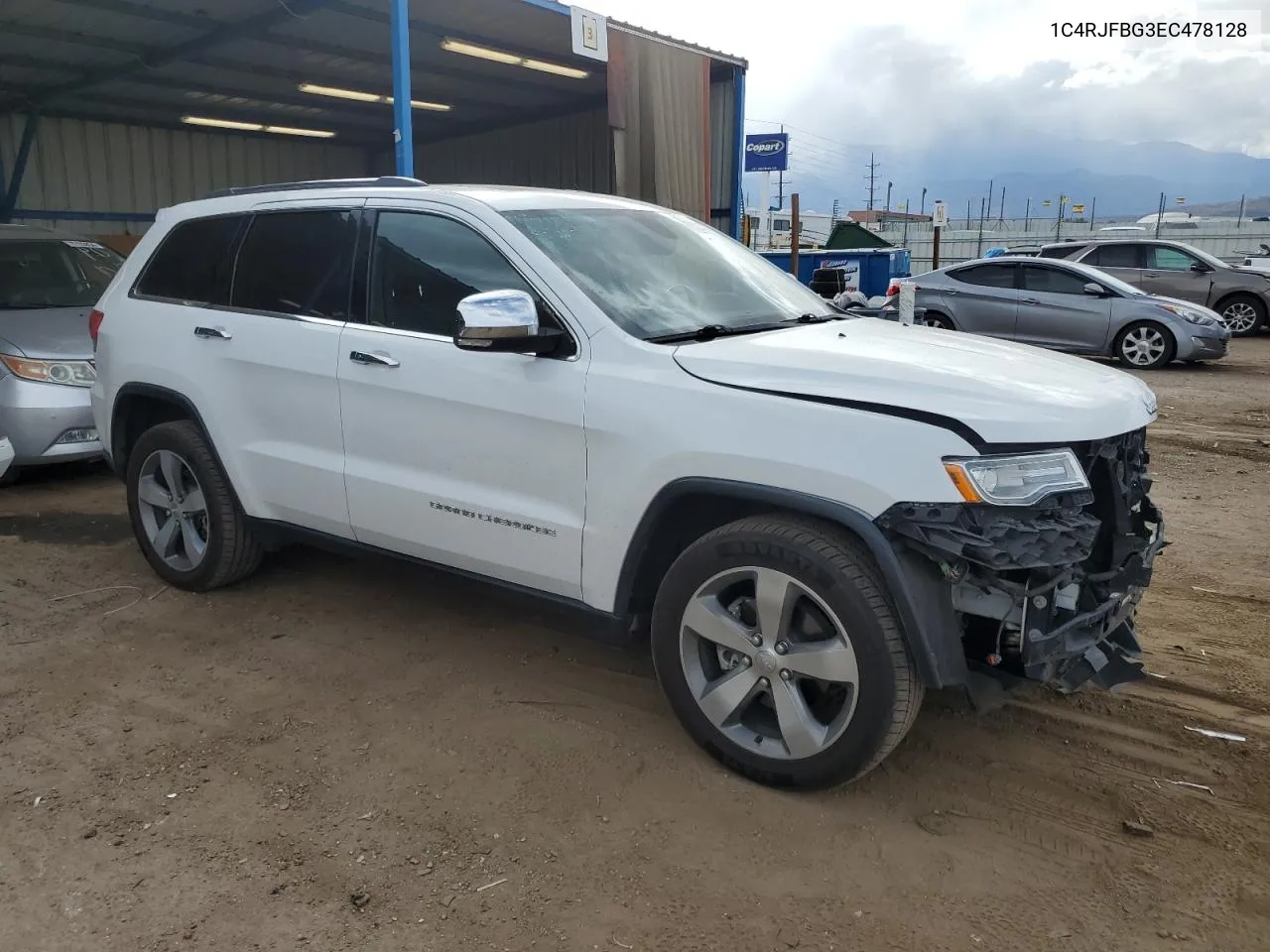 2014 Jeep Grand Cherokee Limited VIN: 1C4RJFBG3EC478128 Lot: 76823474