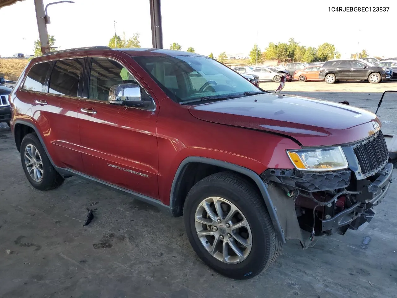 2014 Jeep Grand Cherokee Limited VIN: 1C4RJEBG8EC123837 Lot: 77099674