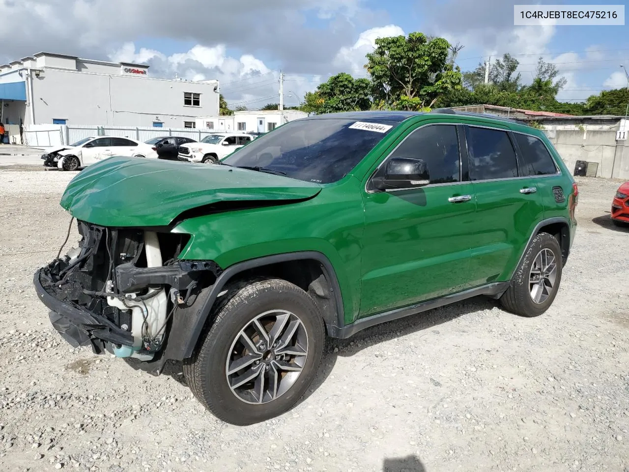 2014 Jeep Grand Cherokee Limited VIN: 1C4RJEBT8EC475216 Lot: 77146044