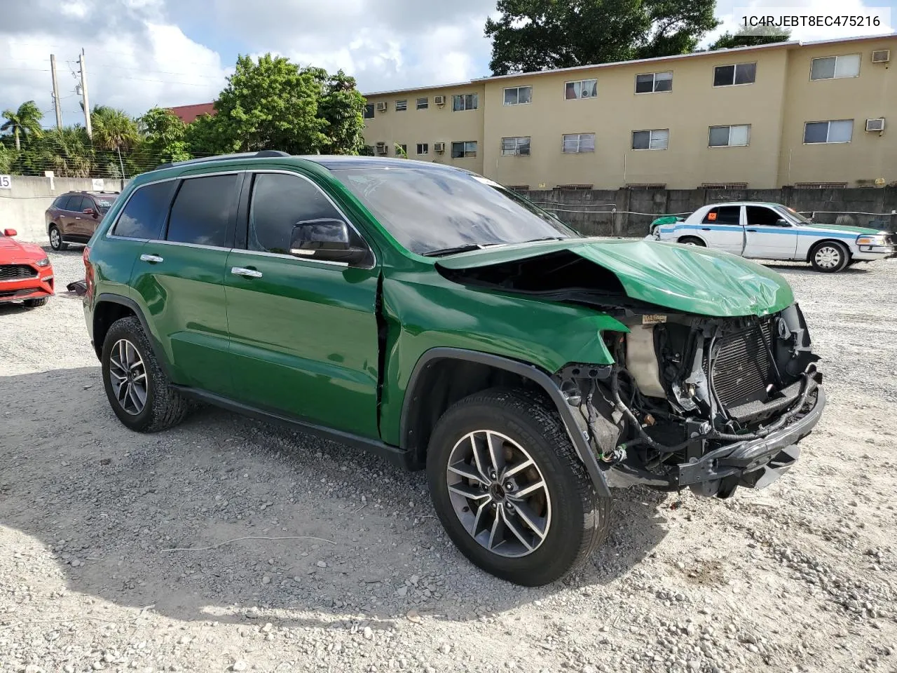 2014 Jeep Grand Cherokee Limited VIN: 1C4RJEBT8EC475216 Lot: 77146044