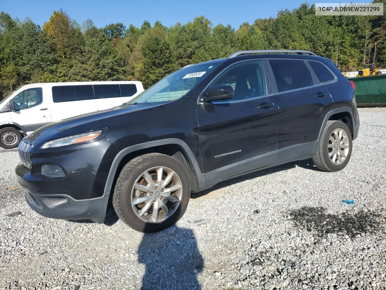 2014 Jeep Cherokee Limited VIN: 1C4PJLDB9EW221299 Lot: 77383534