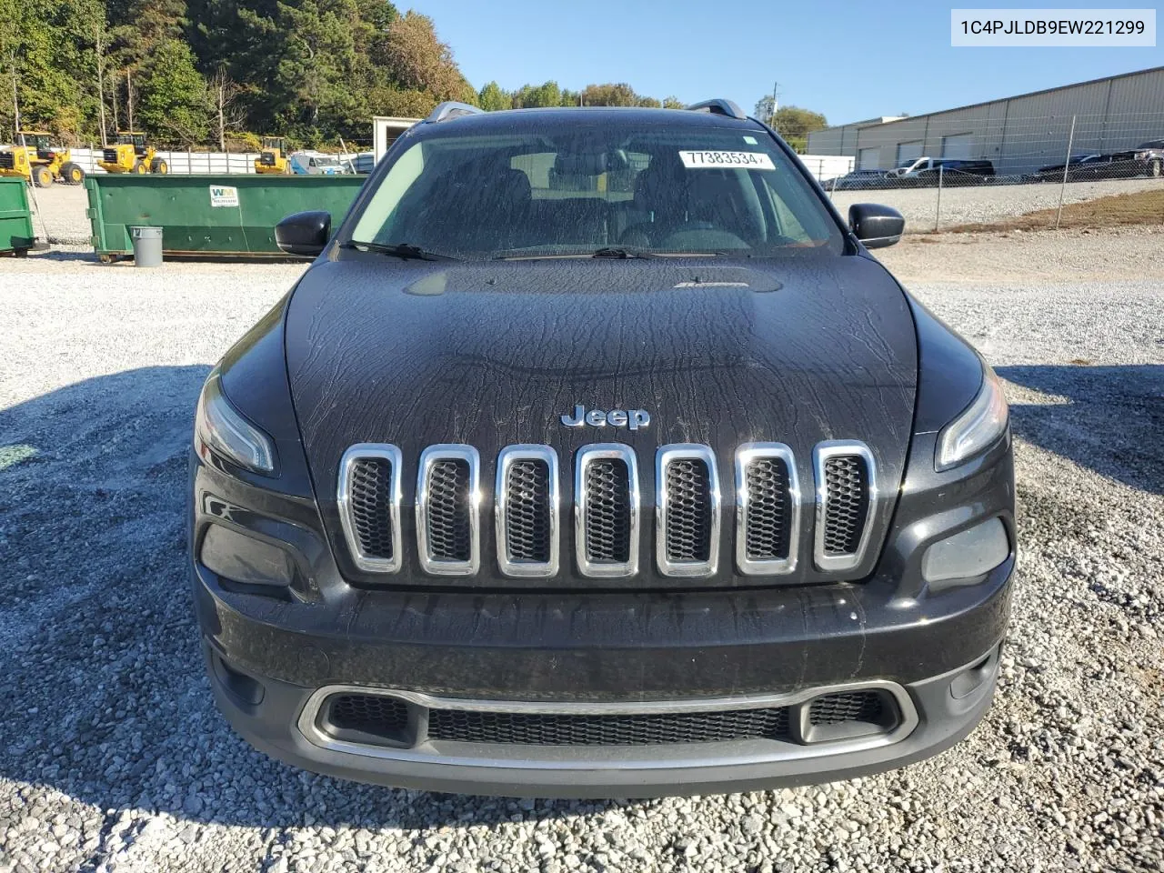 2014 Jeep Cherokee Limited VIN: 1C4PJLDB9EW221299 Lot: 77383534