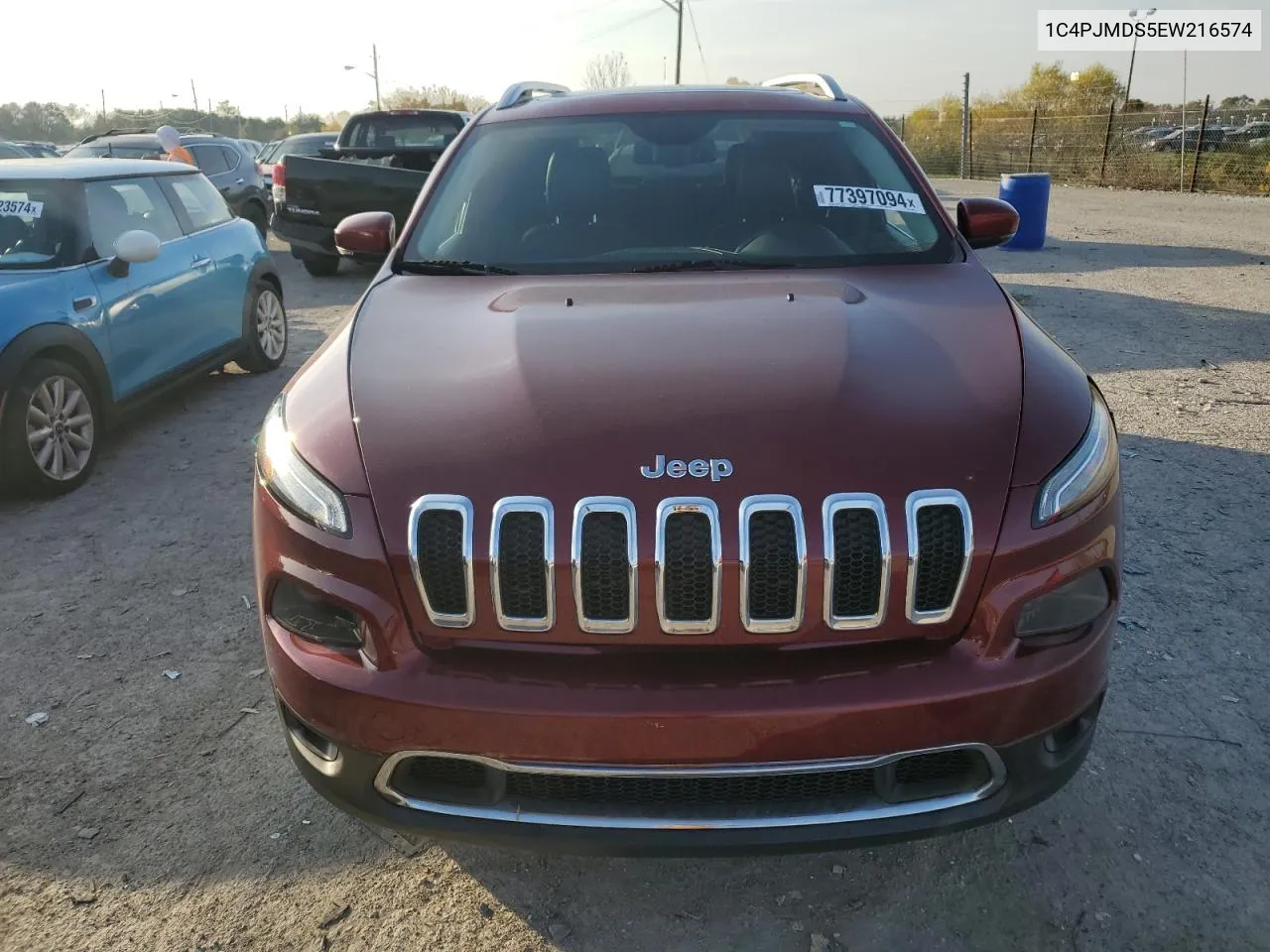 2014 Jeep Cherokee Limited VIN: 1C4PJMDS5EW216574 Lot: 77397094