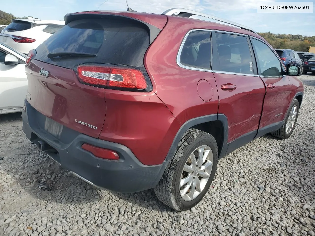 2014 Jeep Cherokee Limited VIN: 1C4PJLDS0EW262601 Lot: 77524474