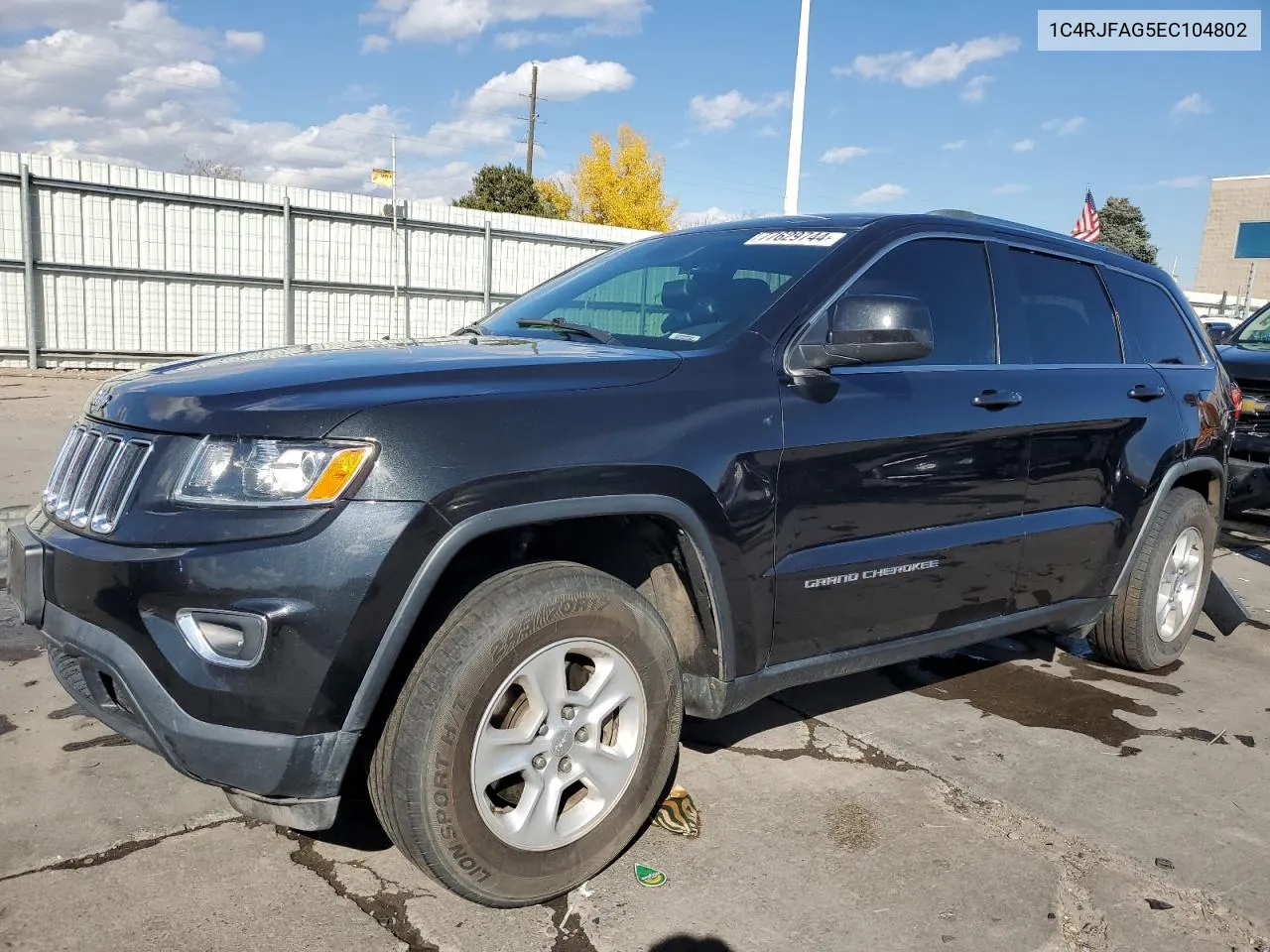 2014 Jeep Grand Cherokee Laredo VIN: 1C4RJFAG5EC104802 Lot: 77629744