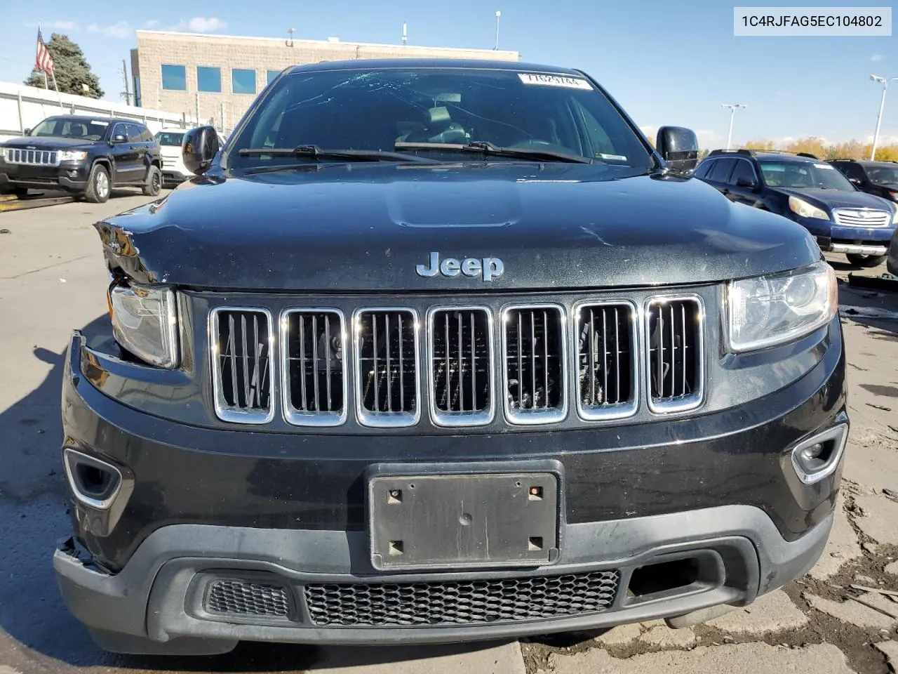 2014 Jeep Grand Cherokee Laredo VIN: 1C4RJFAG5EC104802 Lot: 77629744