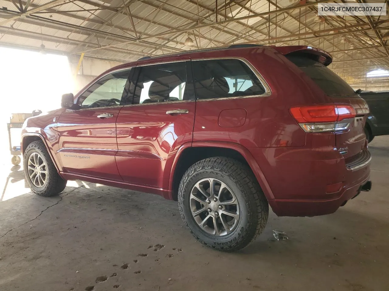 2014 Jeep Grand Cherokee Overland VIN: 1C4RJFCM0EC307437 Lot: 77880204