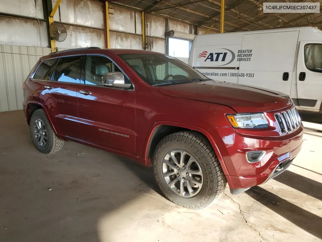 2014 Jeep Grand Cherokee Overland VIN: 1C4RJFCM0EC307437 Lot: 77880204