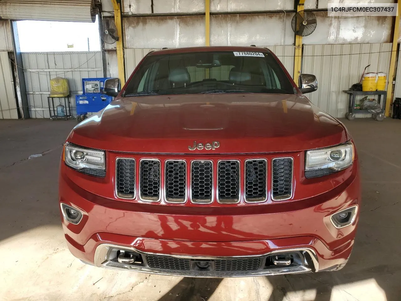 2014 Jeep Grand Cherokee Overland VIN: 1C4RJFCM0EC307437 Lot: 77880204