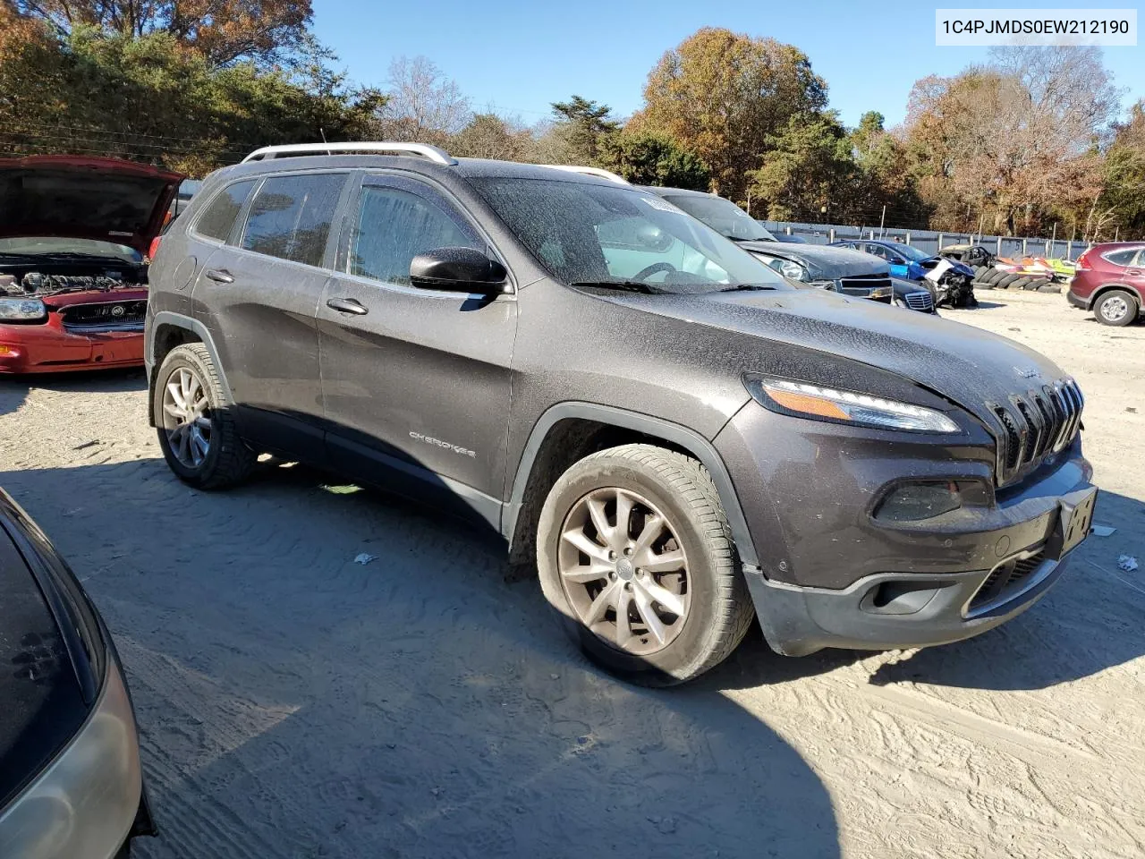 2014 Jeep Cherokee Limited VIN: 1C4PJMDS0EW212190 Lot: 77938674