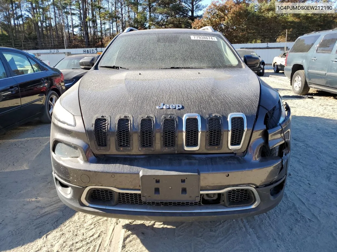 2014 Jeep Cherokee Limited VIN: 1C4PJMDS0EW212190 Lot: 77938674