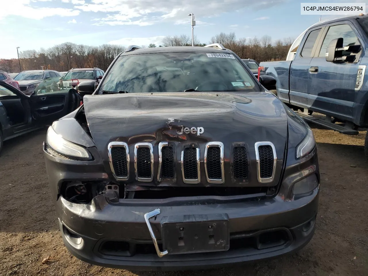 2014 Jeep Cherokee Latitude VIN: 1C4PJMCS4EW286794 Lot: 78042894