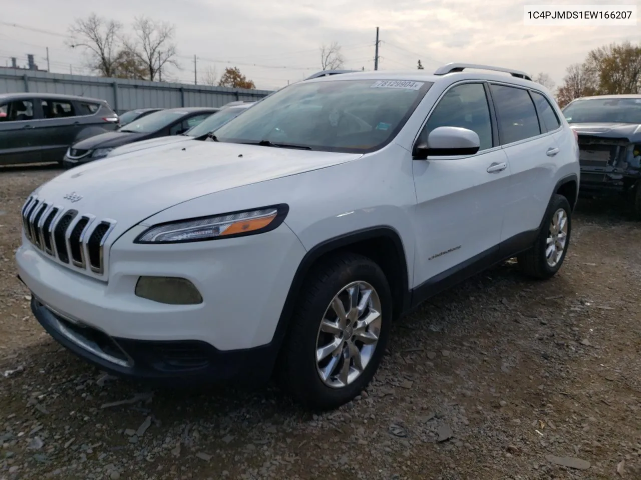 2014 Jeep Cherokee Limited VIN: 1C4PJMDS1EW166207 Lot: 78129904