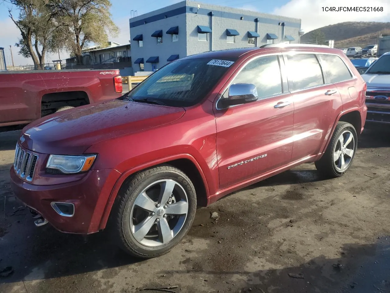 2014 Jeep Grand Cherokee Overland VIN: 1C4RJFCM4EC521668 Lot: 78173644