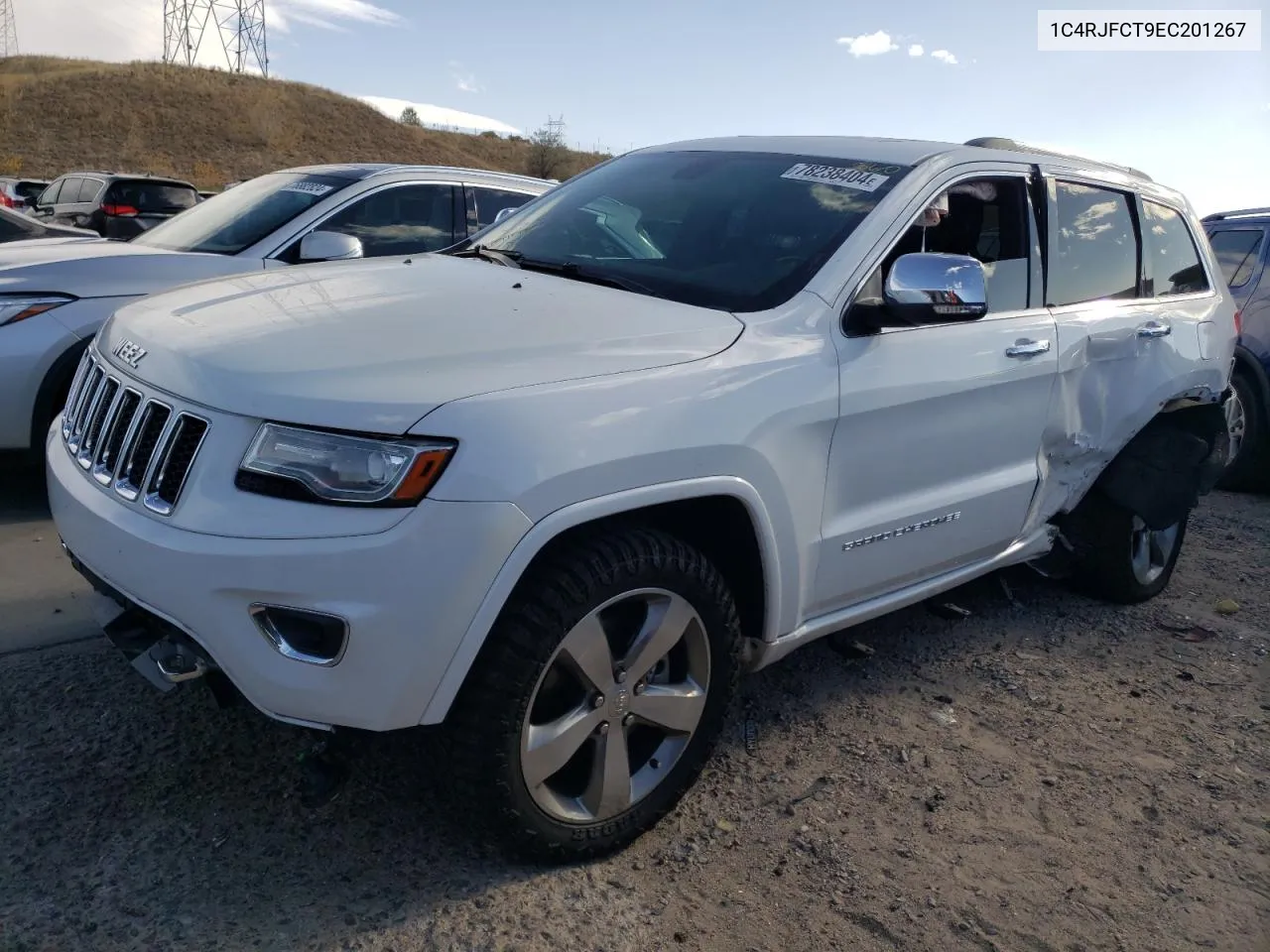 2014 Jeep Grand Cherokee Overland VIN: 1C4RJFCT9EC201267 Lot: 78238404