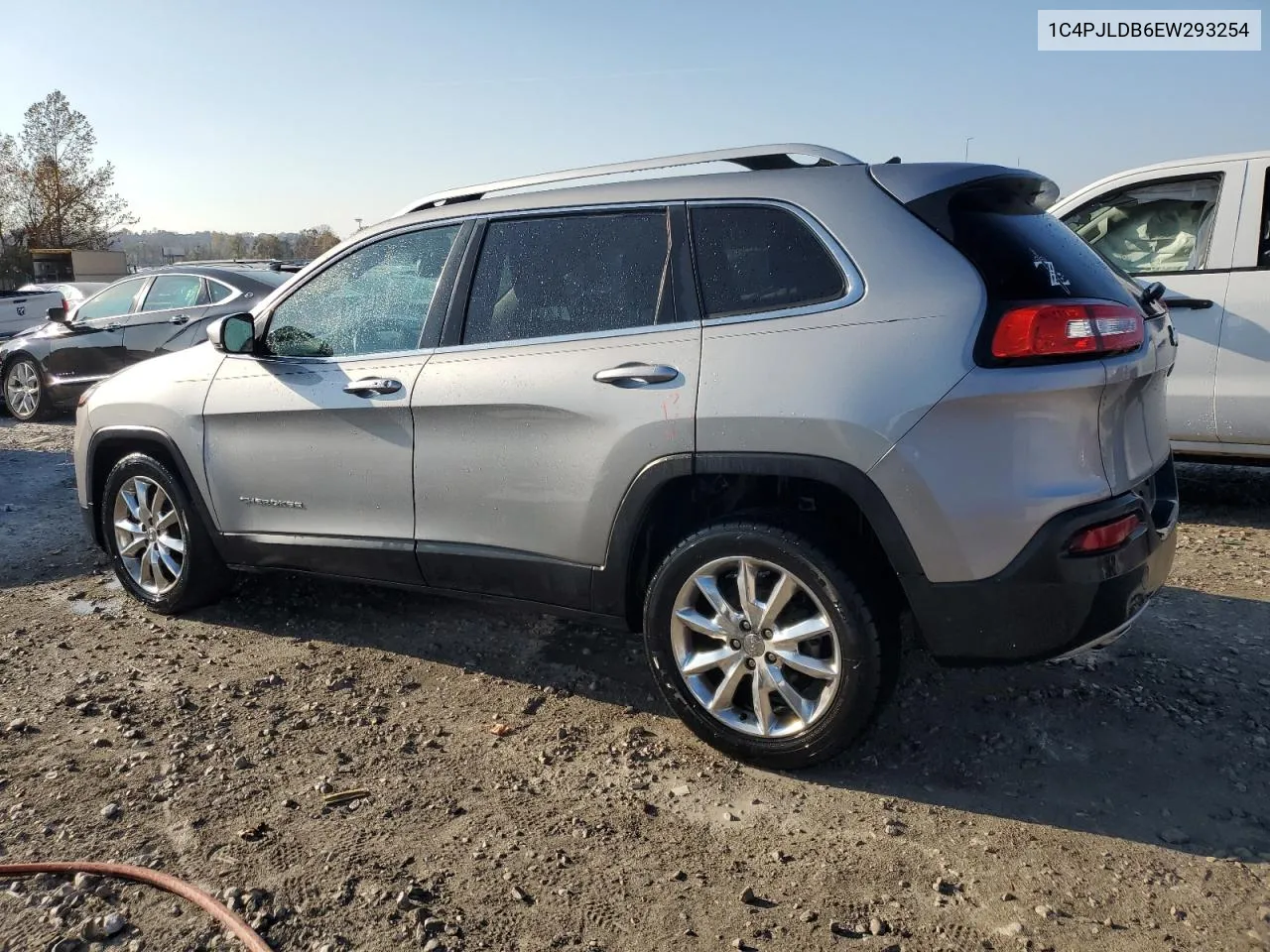 2014 Jeep Cherokee Limited VIN: 1C4PJLDB6EW293254 Lot: 78261844