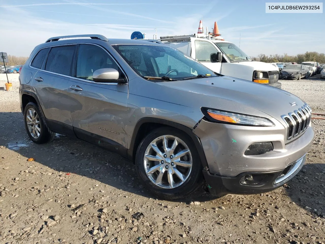 2014 Jeep Cherokee Limited VIN: 1C4PJLDB6EW293254 Lot: 78261844