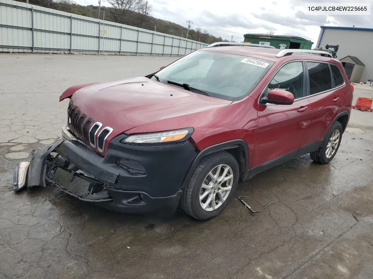 2014 Jeep Cherokee Latitude VIN: 1C4PJLCB4EW225665 Lot: 78442984