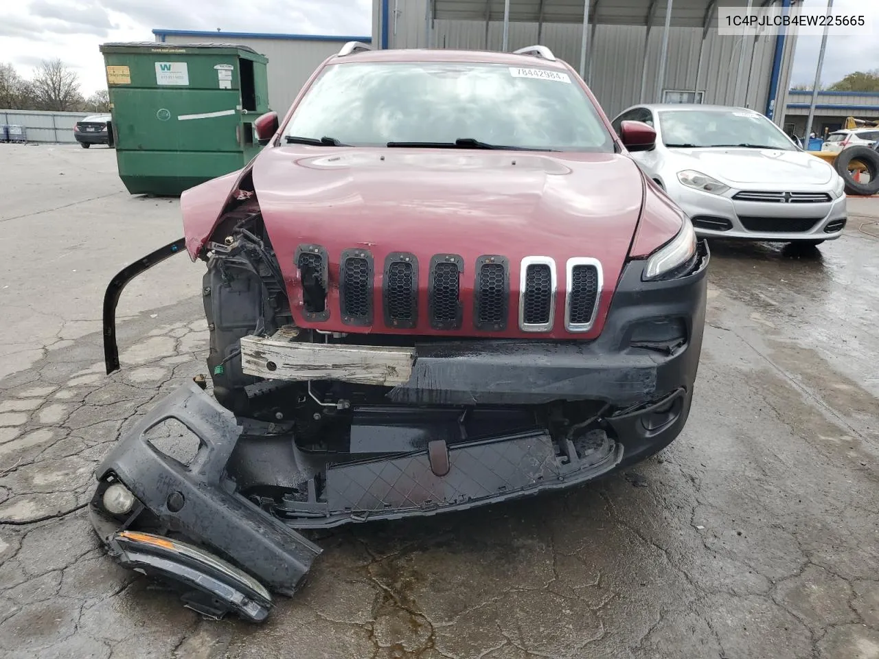 2014 Jeep Cherokee Latitude VIN: 1C4PJLCB4EW225665 Lot: 78442984