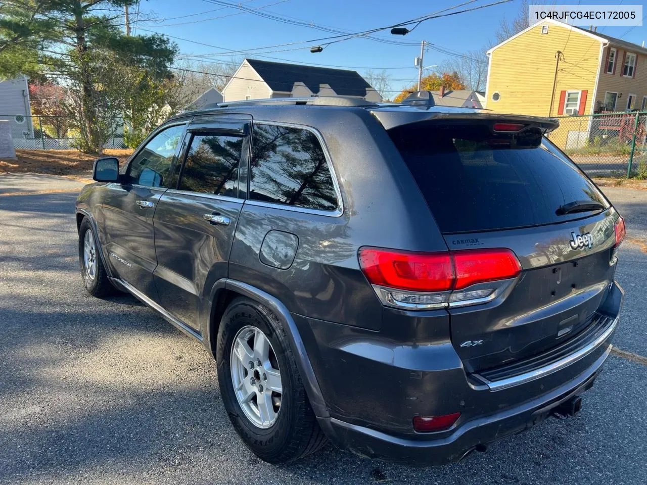 2014 Jeep Grand Cherokee Overland VIN: 1C4RJFCG4EC172005 Lot: 78492134