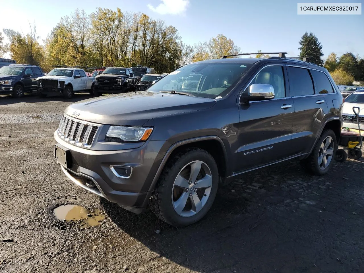 2014 Jeep Grand Cherokee Overland VIN: 1C4RJFCMXEC320017 Lot: 78547664