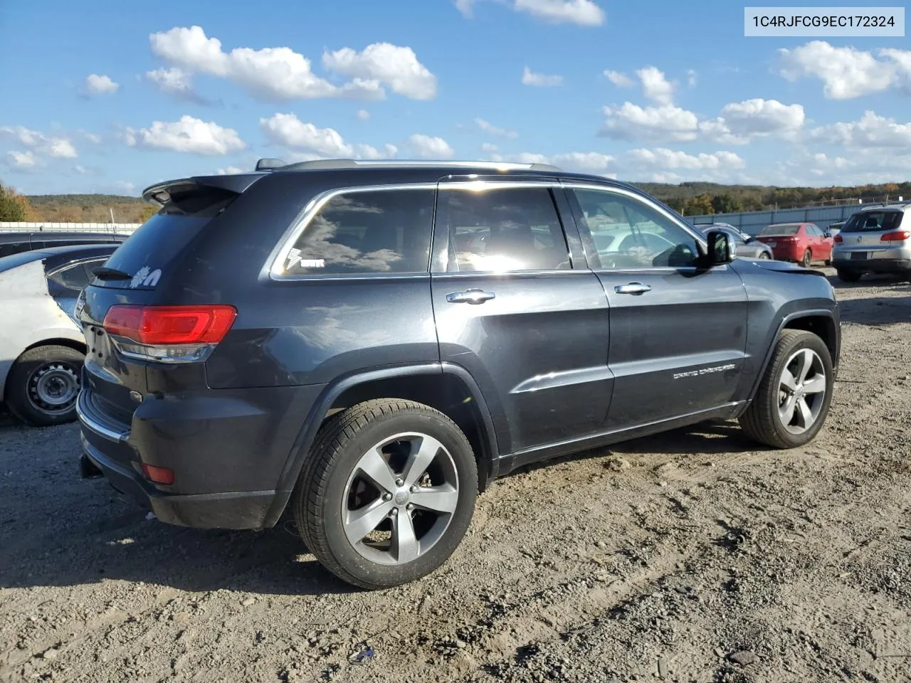 2014 Jeep Grand Cherokee Overland VIN: 1C4RJFCG9EC172324 Lot: 78604964