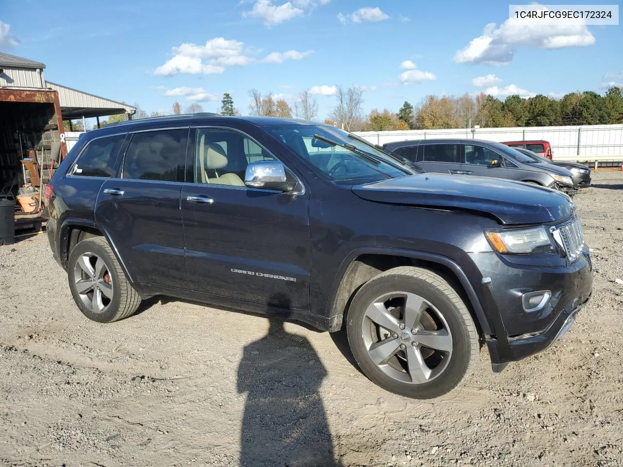 2014 Jeep Grand Cherokee Overland VIN: 1C4RJFCG9EC172324 Lot: 78604964