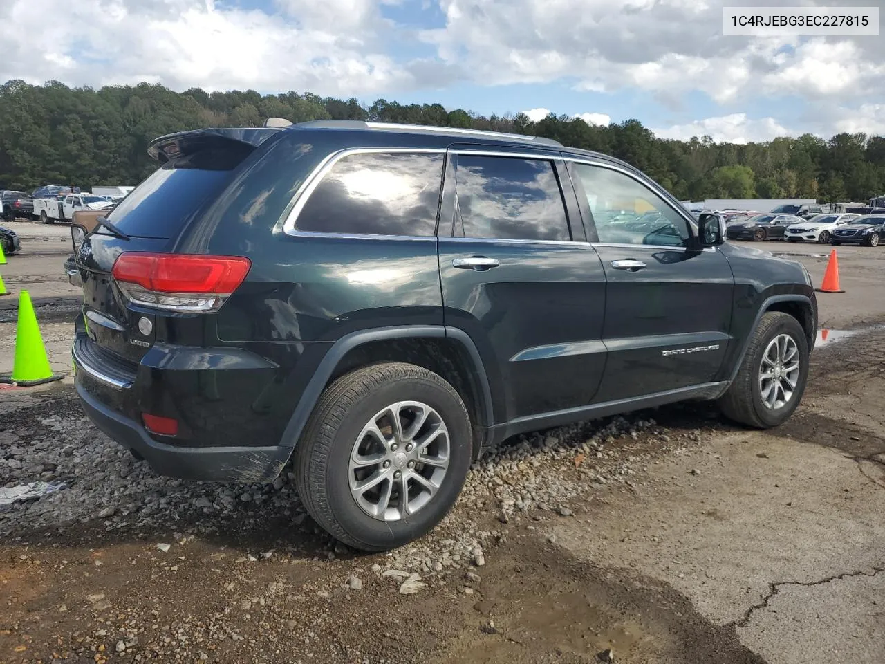 2014 Jeep Grand Cherokee Limited VIN: 1C4RJEBG3EC227815 Lot: 78839114