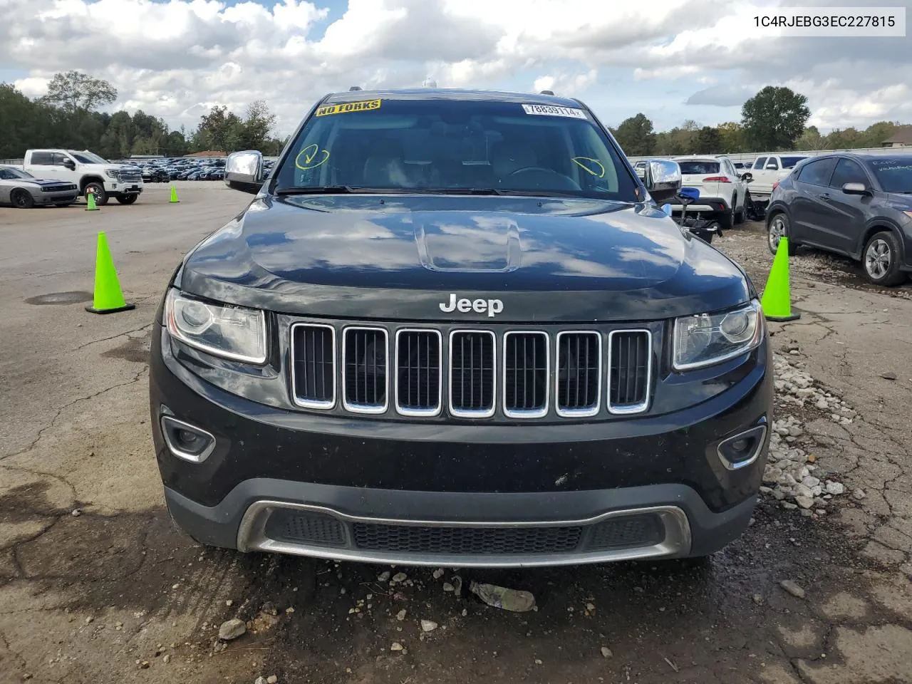 2014 Jeep Grand Cherokee Limited VIN: 1C4RJEBG3EC227815 Lot: 78839114