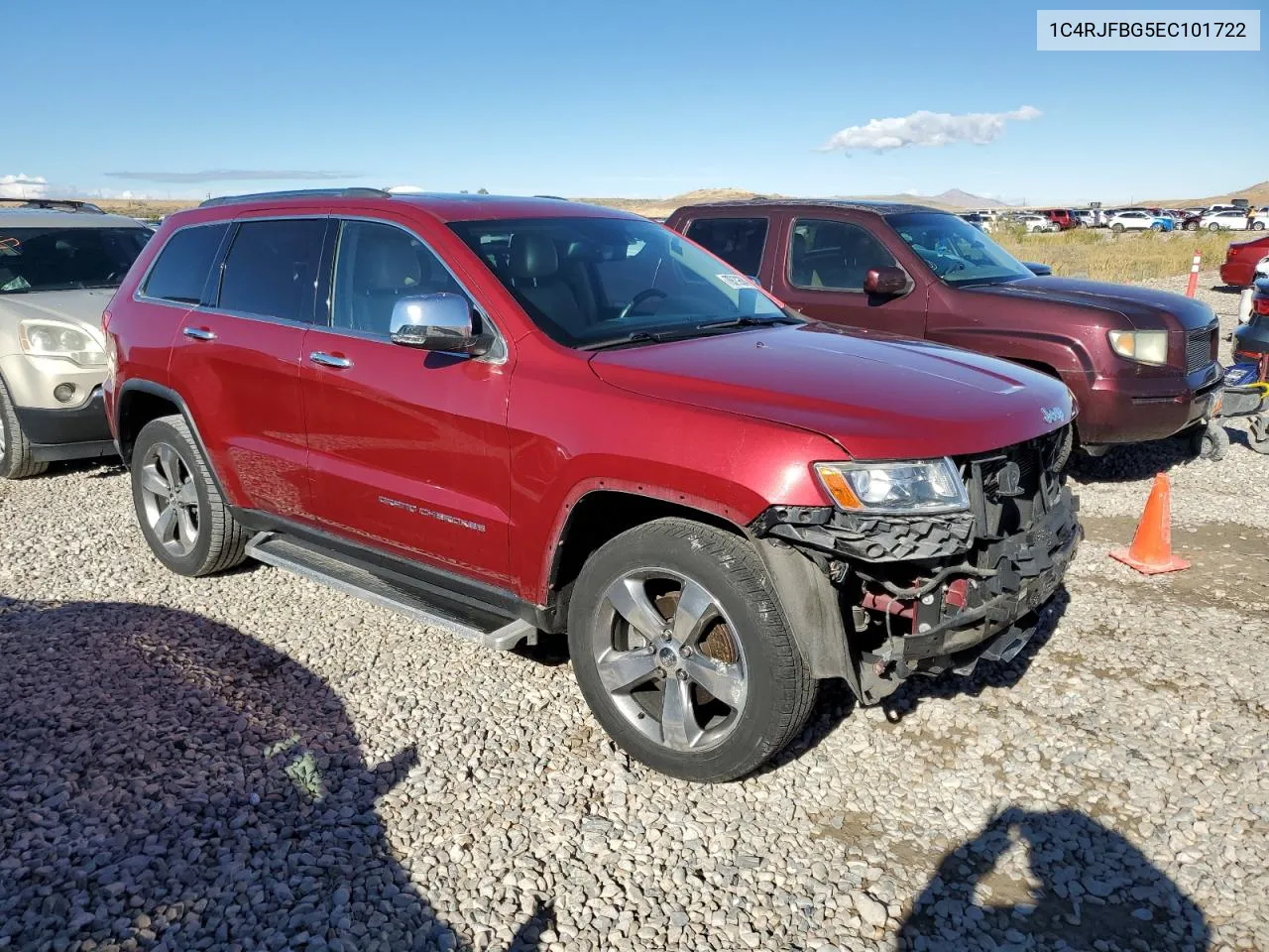 2014 Jeep Grand Cherokee Limited VIN: 1C4RJFBG5EC101722 Lot: 78879364