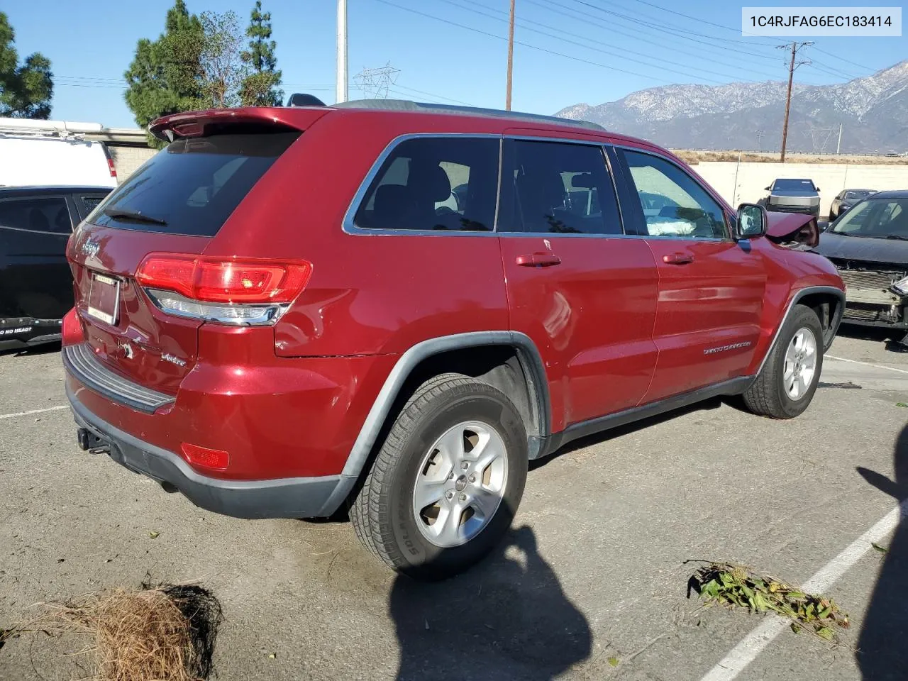 2014 Jeep Grand Cherokee Laredo VIN: 1C4RJFAG6EC183414 Lot: 79045634