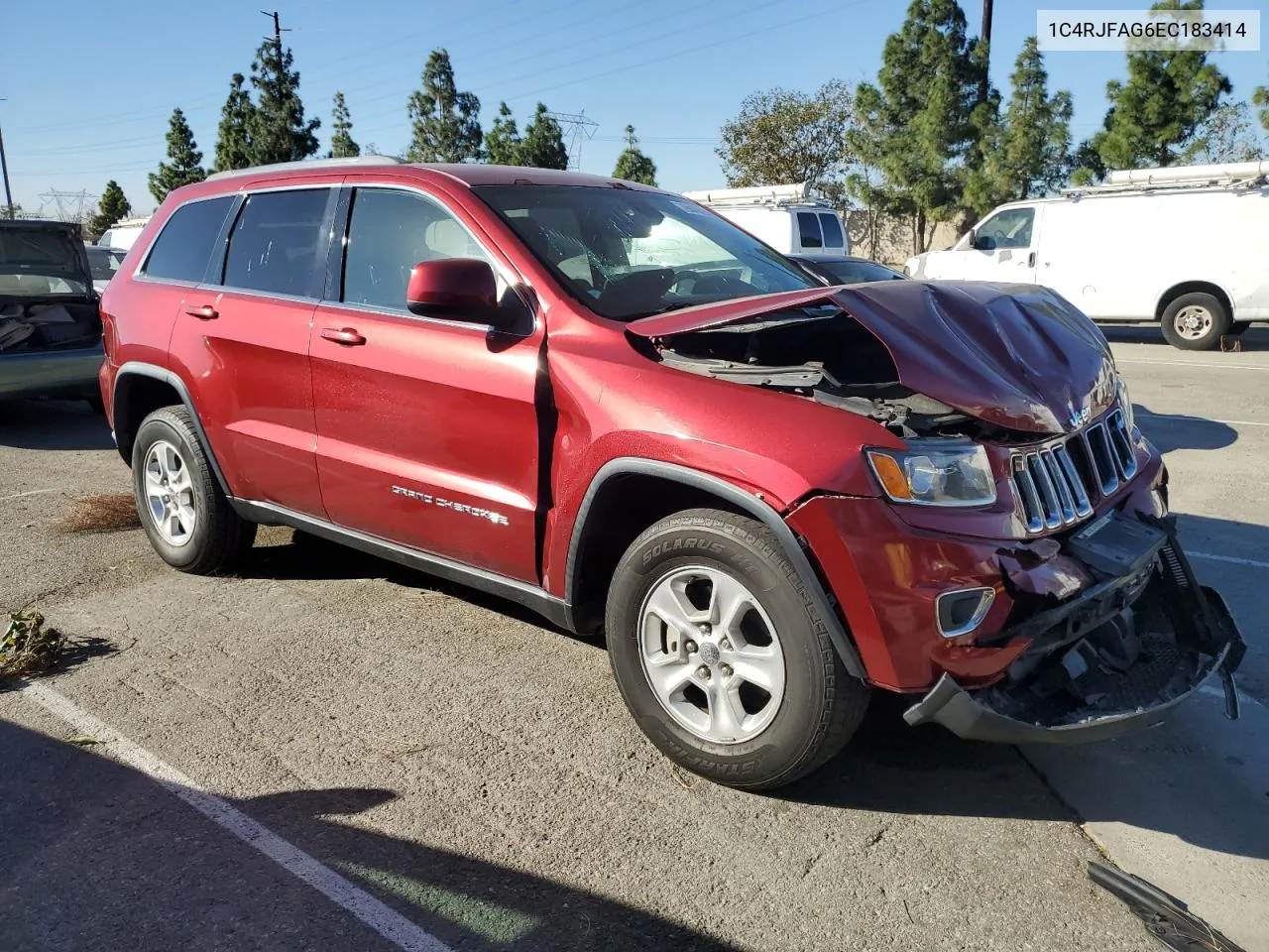 2014 Jeep Grand Cherokee Laredo VIN: 1C4RJFAG6EC183414 Lot: 79045634