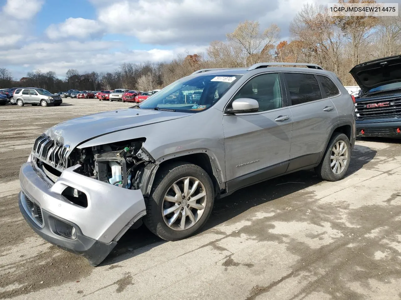 2014 Jeep Cherokee Limited VIN: 1C4PJMDS4EW214475 Lot: 79171874