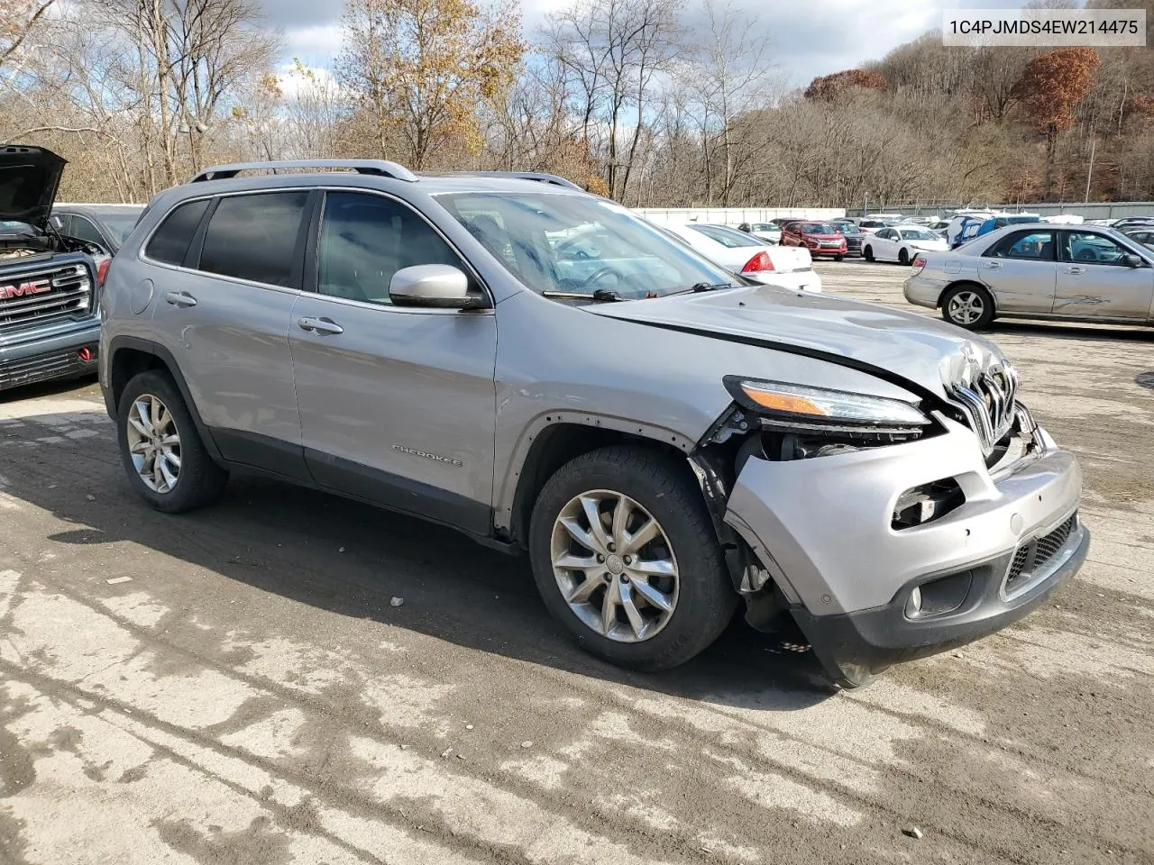 2014 Jeep Cherokee Limited VIN: 1C4PJMDS4EW214475 Lot: 79171874