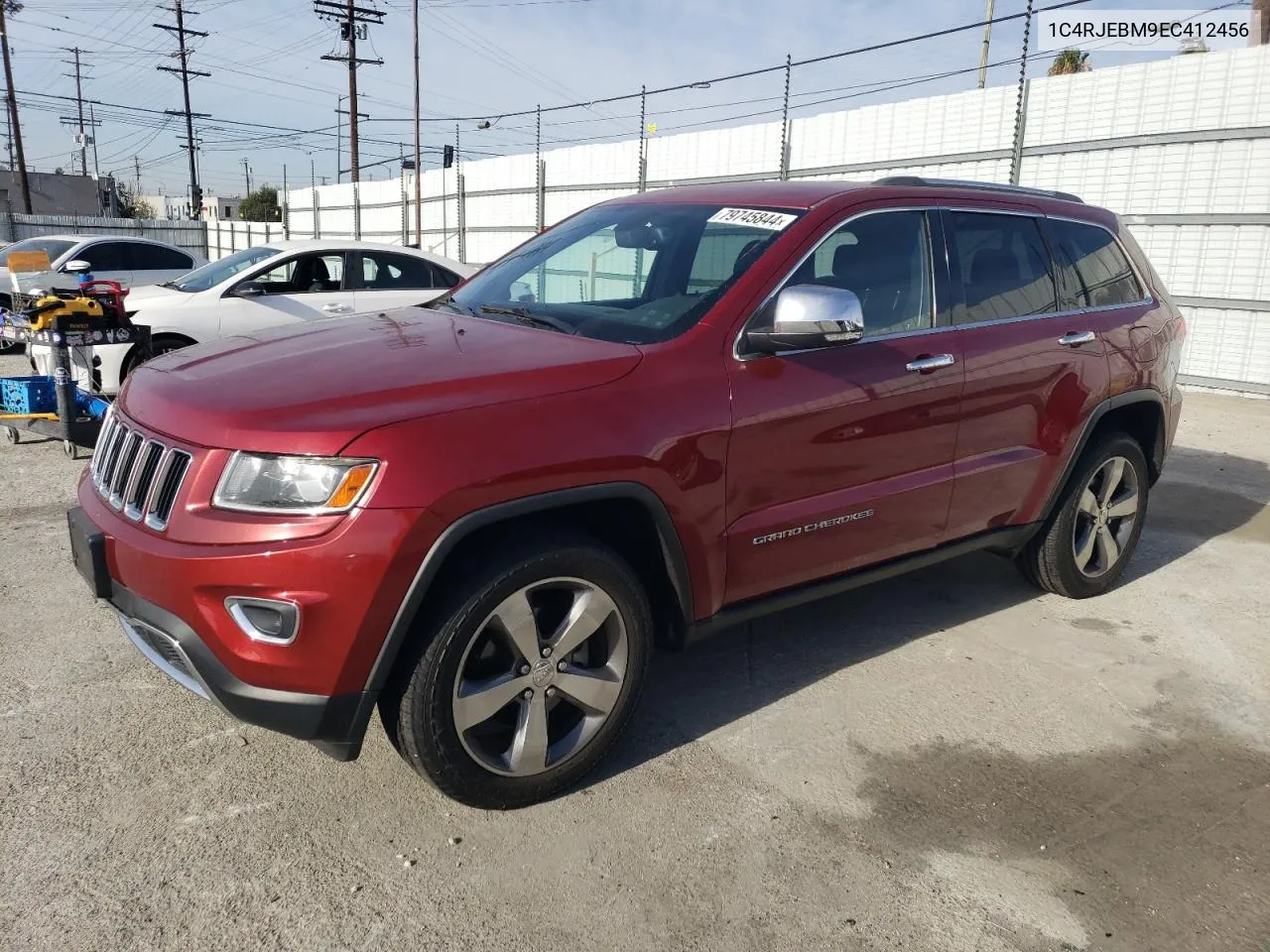 2014 Jeep Grand Cherokee Limited VIN: 1C4RJEBM9EC412456 Lot: 79745844