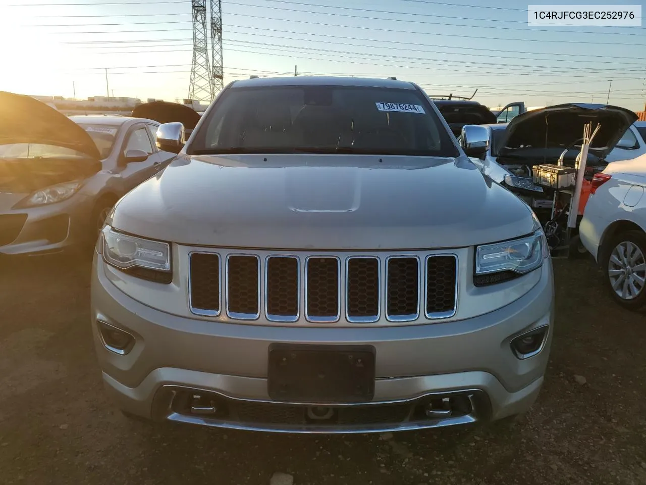 2014 Jeep Grand Cherokee Overland VIN: 1C4RJFCG3EC252976 Lot: 79876244