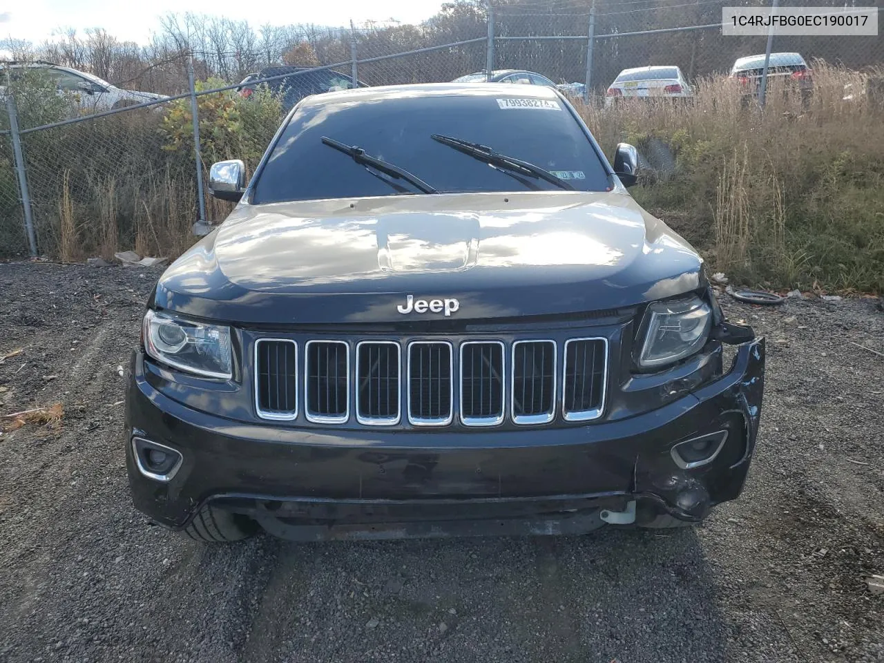 2014 Jeep Grand Cherokee Limited VIN: 1C4RJFBG0EC190017 Lot: 79938274