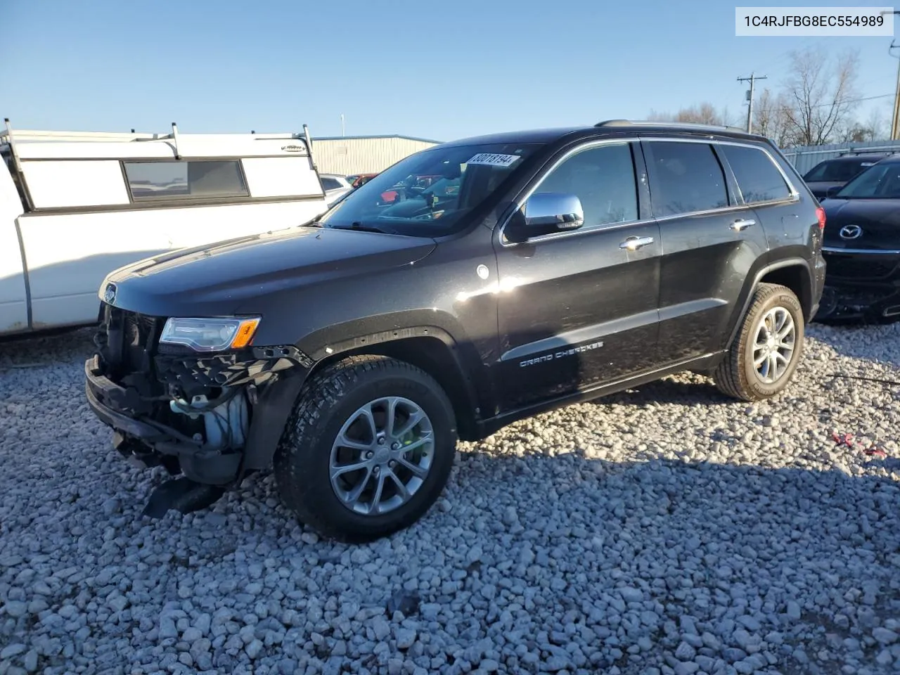 2014 Jeep Grand Cherokee Limited VIN: 1C4RJFBG8EC554989 Lot: 80018194