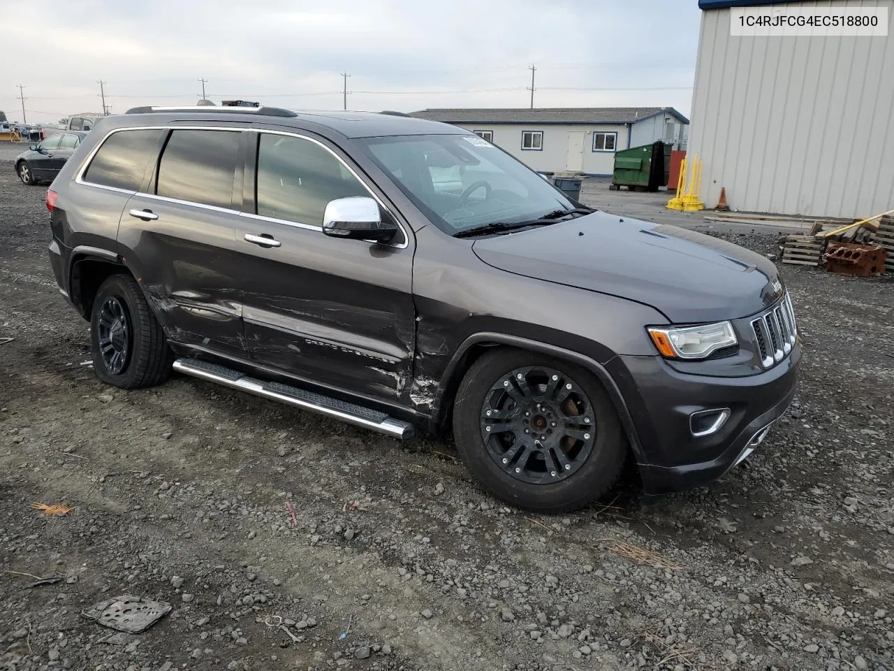 2014 Jeep Grand Cherokee Overland VIN: 1C4RJFCG4EC518800 Lot: 80054684