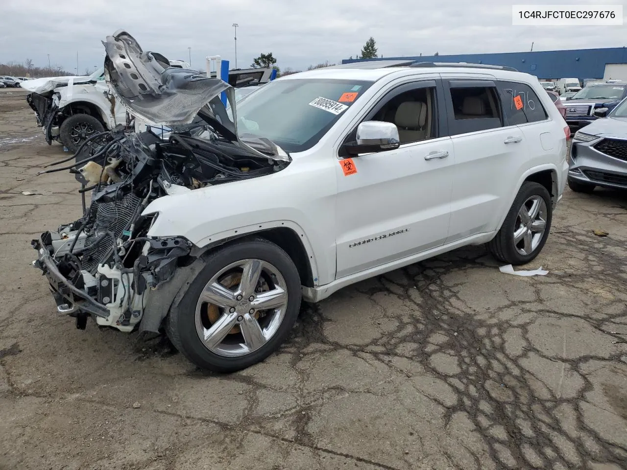 2014 Jeep Grand Cherokee Overland VIN: 1C4RJFCT0EC297676 Lot: 80095914