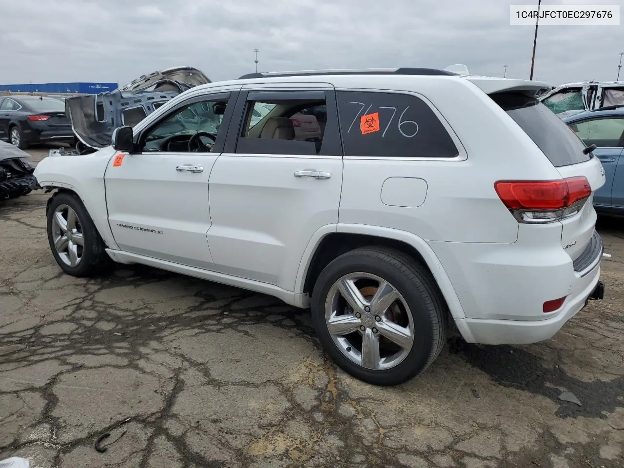 2014 Jeep Grand Cherokee Overland VIN: 1C4RJFCT0EC297676 Lot: 80095914