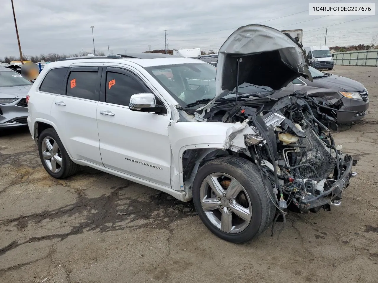 2014 Jeep Grand Cherokee Overland VIN: 1C4RJFCT0EC297676 Lot: 80095914