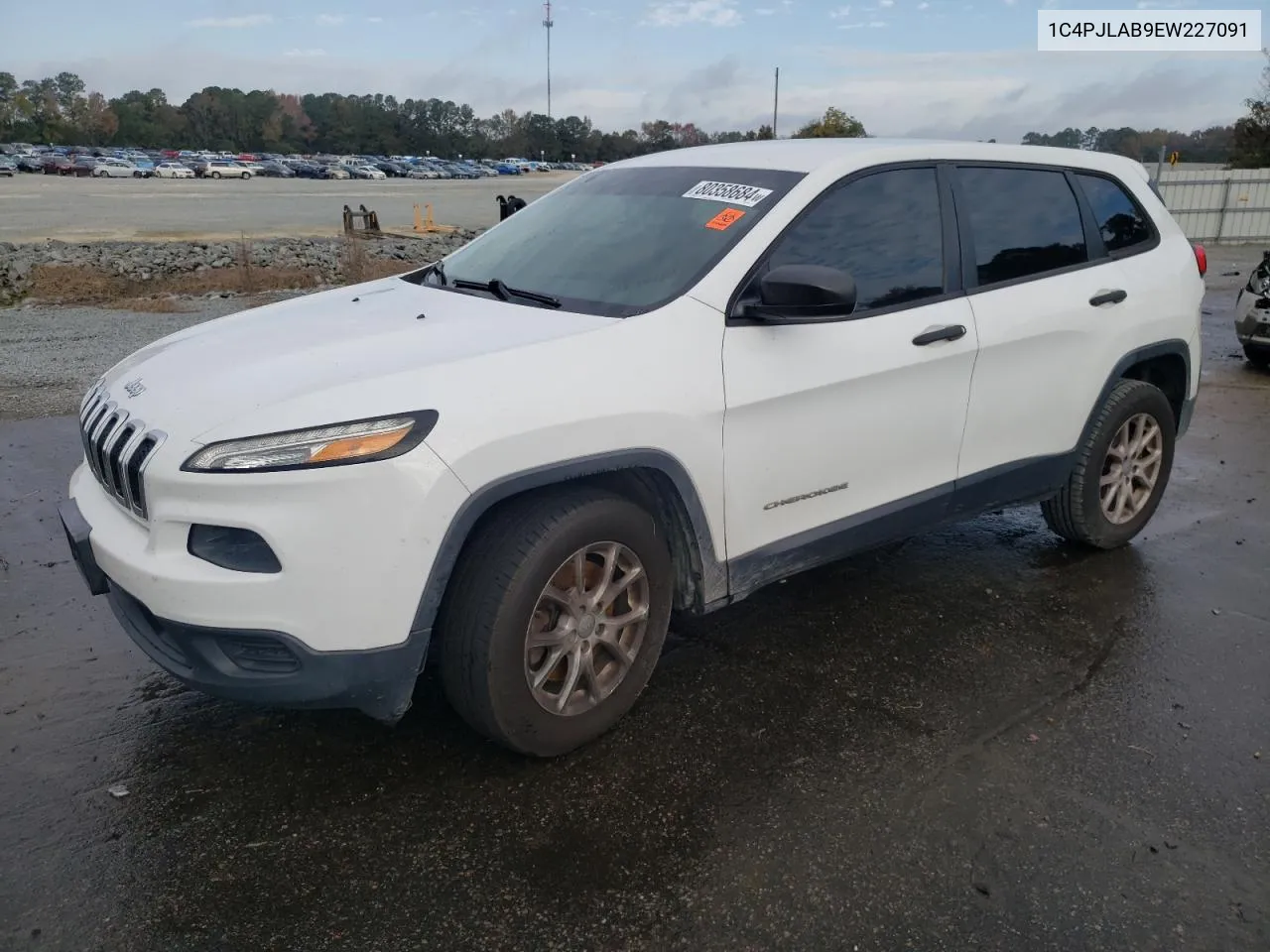 2014 Jeep Cherokee Sport VIN: 1C4PJLAB9EW227091 Lot: 80358684