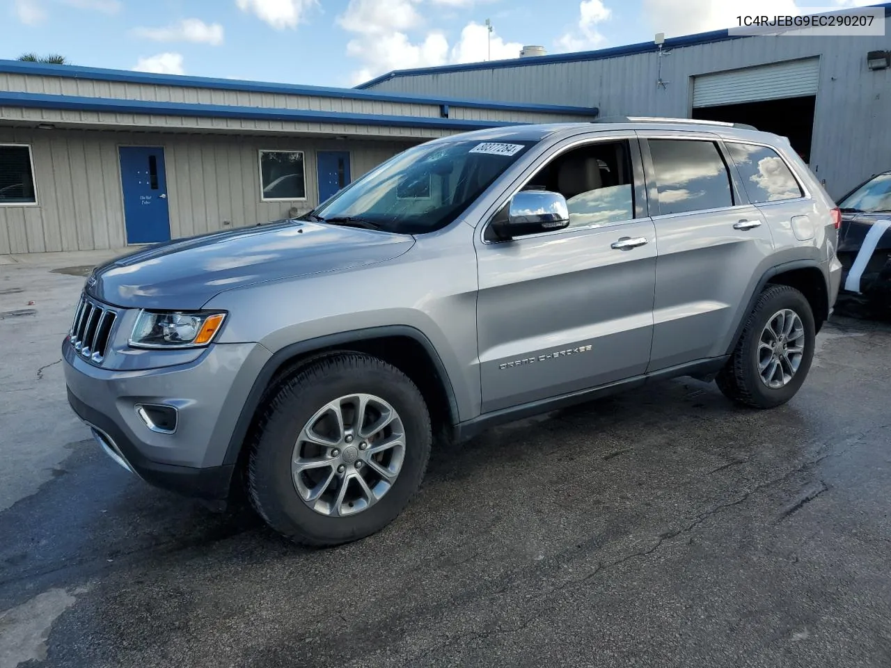 2014 Jeep Grand Cherokee Limited VIN: 1C4RJEBG9EC290207 Lot: 80377284