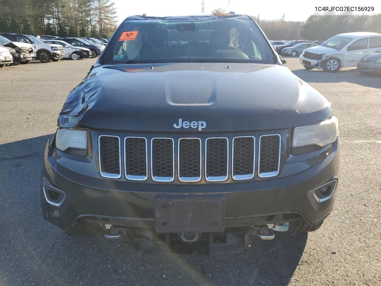 2014 Jeep Grand Cherokee Overland VIN: 1C4RJFCG7EC156929 Lot: 80520884