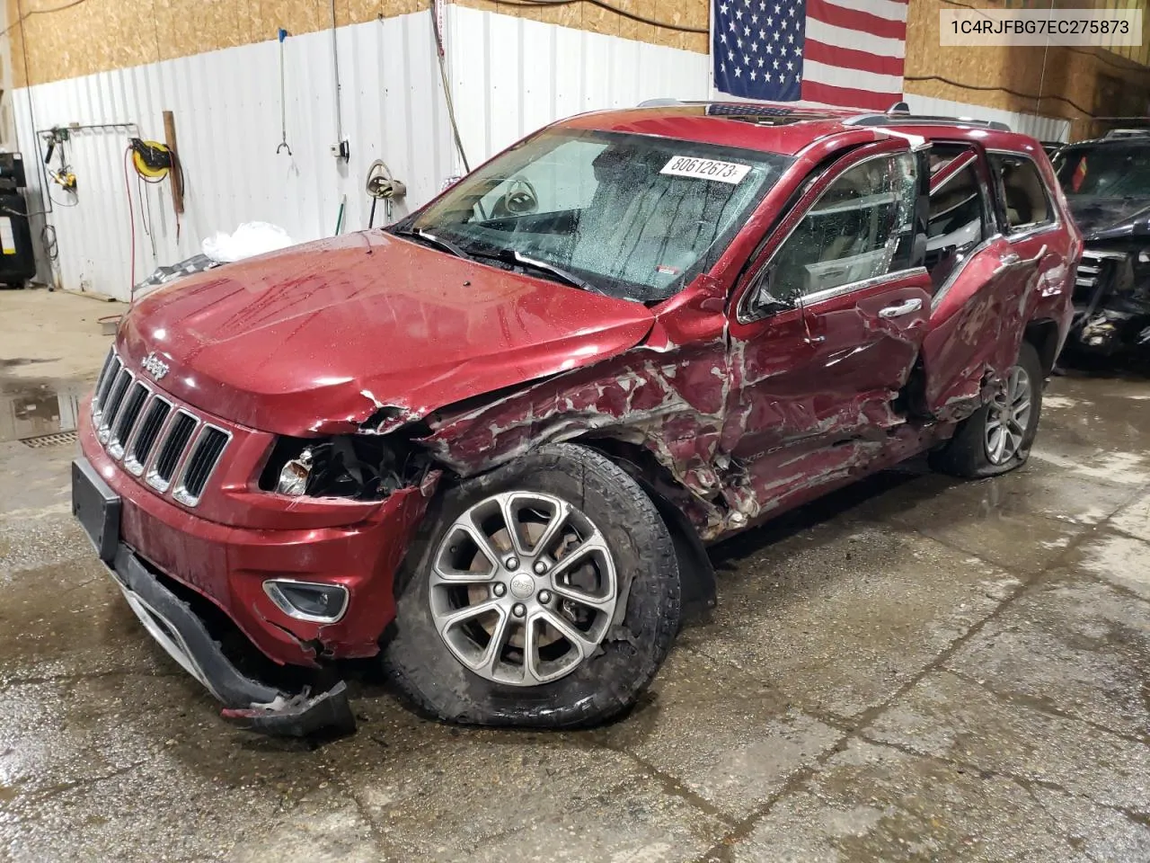 2014 Jeep Grand Cherokee Limited VIN: 1C4RJFBG7EC275873 Lot: 80612673