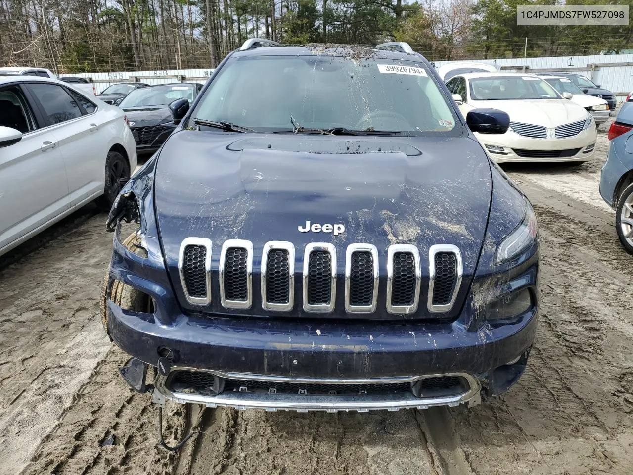 2015 Jeep Cherokee Limited VIN: 1C4PJMDS7FW527098 Lot: 39926794