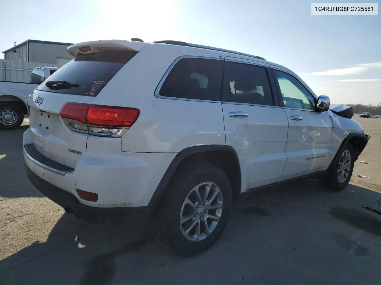 2015 Jeep Grand Cherokee Limited VIN: 1C4RJFBG8FC725581 Lot: 44009104